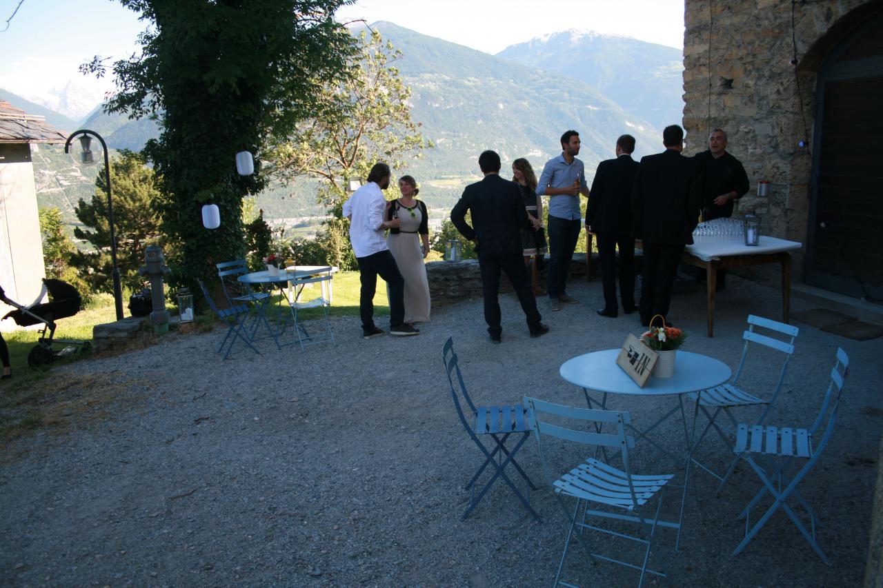 Le 21 juin 2014 soirée de mariage privée au Château de Venthône Valais