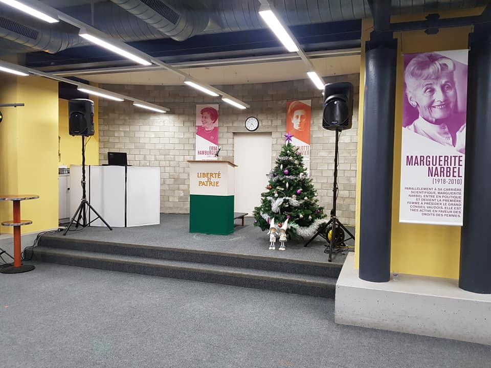 Apéro de Noël pour le Département de la santé, Lausanne le 19 décembre 2019 