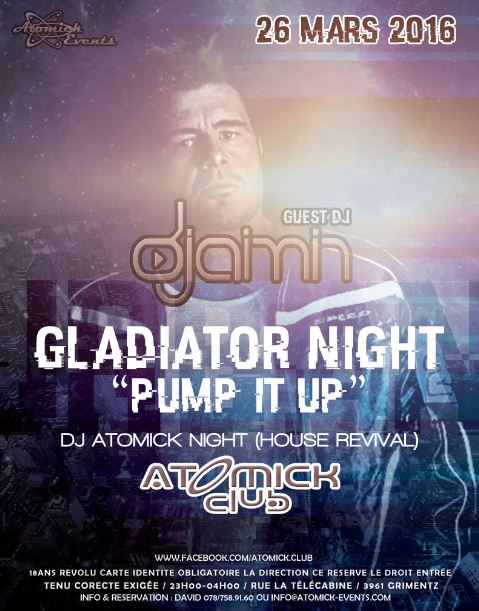 Gladiator Night Atomick Club