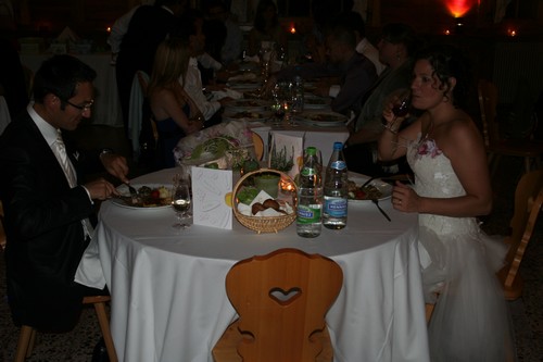 Le Samedi 19.09.2009 soirée de mariage au vieux chalet à crésuz