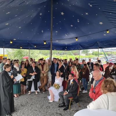 Mariage Avenches avec le cirque Helvetia le 3 juillet 2021