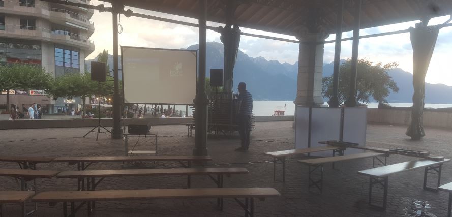 Projection écran géant 
