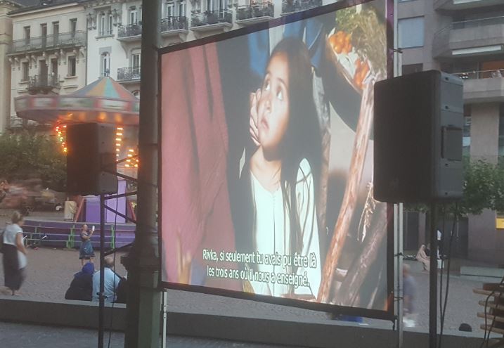 Projection écran géant 