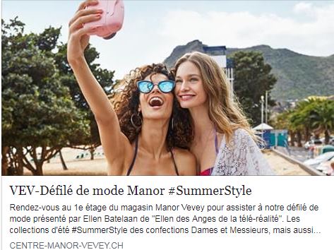 Défilé de mode Manor Vevey 29 avril 2017