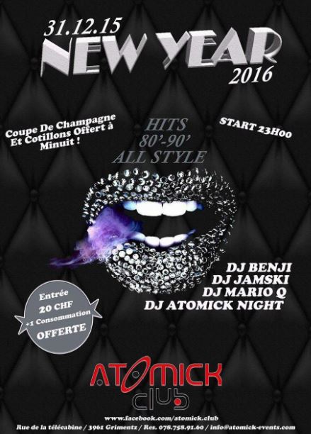 Atomick Club Nouvel An 2016