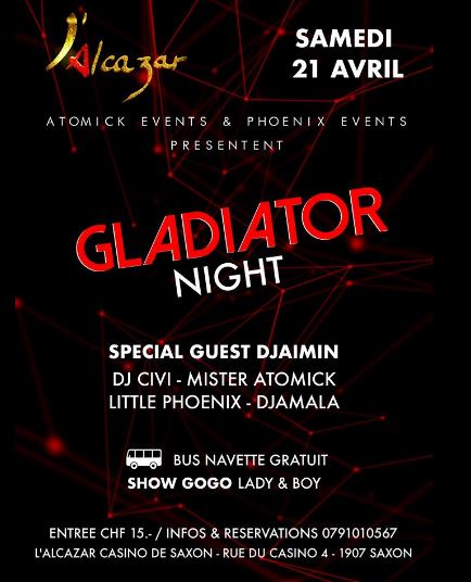 Soirée 21 avril 2018 Alcazar Saxon